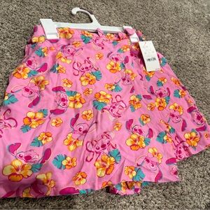 Vibrant Pink Stitch & Lilo Kids Skort